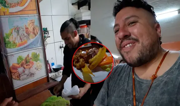 Youtuber peruano prueba ceviche que preparan en el penal de SJL y queda fascinado: "Qué buen sabor"
