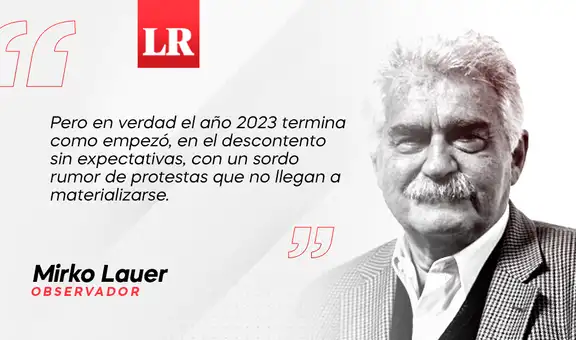 Un año perdido, por Mirko Lauer
