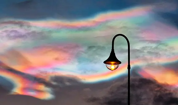 Extrañas ‘nubes arcoíris’ se vieron en el cielo del Ártico y más allá por 3 días