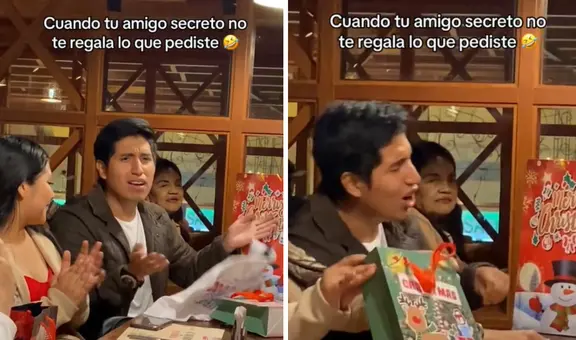 Peruano recibe regalo de su amigo secreto por Navidad y se decepciona: “Parece polo de oferta”