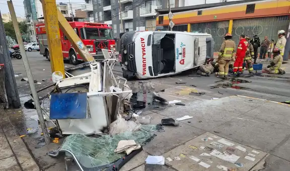 Lince: bus de la línea 73 chocó contra ambulancia que acudía a emergencia
