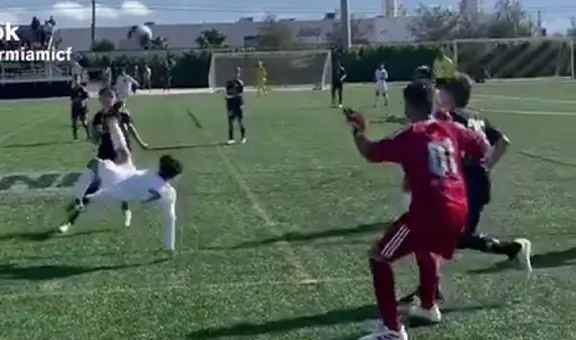 Hijo de Lionel Messi deslumbra con espectacular golazo de 'chalaca' que se volvió viral