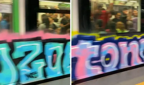 ¿Cómo pintaron la Línea 1 del Metro de Lima con graffiti? Peruana revela su experiencia: "Parece tren de Nueva York"