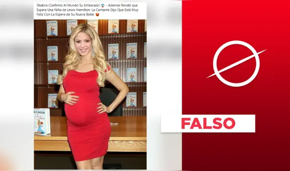 Shakira no reveló “oficialmente” que está embarazada de Lewis Hamilton