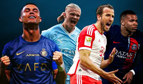 ¡Cristiano Ronaldo es el  máximo goleador del 2023! Superó a Mbappé, Kane y Haaland