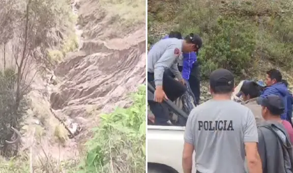 Dos fallecidos dejó caída de camioneta a profundo abismo en la ruta Huancavelica-Huancayo