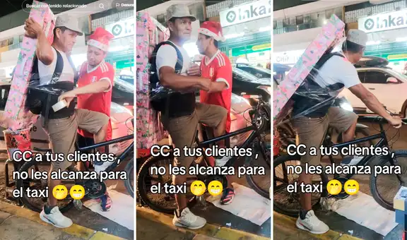 Peruano gasta todo su dinero en juguete de su hijo y se las ingenia para trasladarlo sin pagar taxi