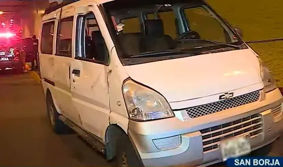 San Borja: conductor en presunto estado de ebriedad choca y deja un herido