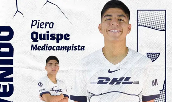 Piero Quispe es anunciado por Pumas UNAM como nuevo jugador: "La joya de Sudamérica"
