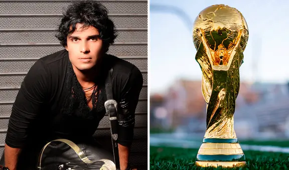 Pedro Suárez - Vértiz y la vez que compuso la canción oficial para una Copa del Mundo de la FIFA