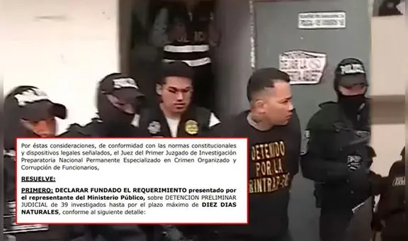 Los Hijos de Dios: ordenan 10 días de detención preliminar para 39 integrantes de red criminal