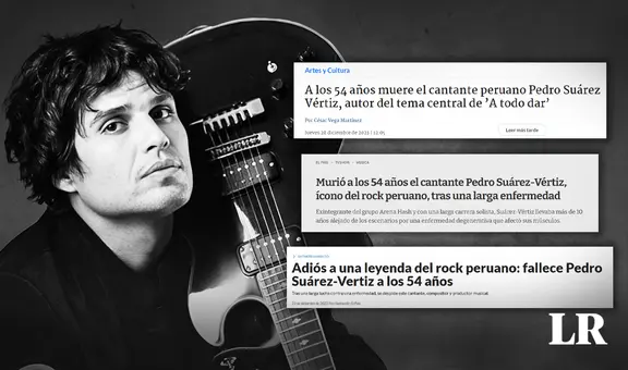 "Muere Pedro Suárez - Vértiz, el rockero más icónico del Perú": así reportan medios internacionales