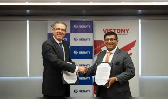 VISTONY firma importante convenio con SENATI para contribuir con la educación de sus estudiantes en tecnología de lubricación
