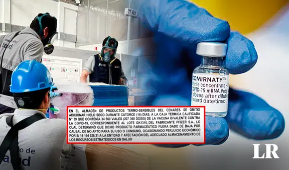 Contraloría: dan de baja más de 200.000 vacunas bivalentes contra COVID-19 por mal almacenamiento