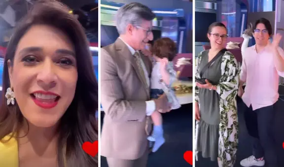 Federico Salazar recibe visita de su hijo, su nuera y su nieto en América TV y esta fue su reacción