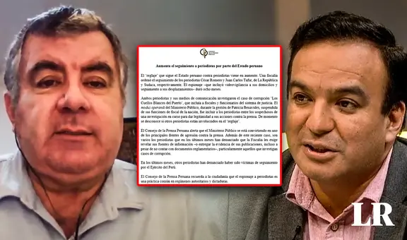 CPP señala al Ministerio Público como agresor de la prensa por reglaje a periodistas