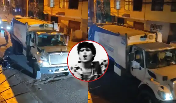 Camión de basura pasa por las calles de San Juan de Lurigancho con canción de Pedro Suárez-Vértiz: "Ese es mi Perú"