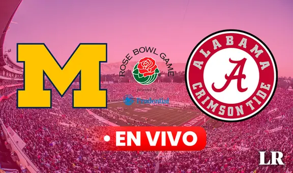 Michigan vs. Alabama EN VIVO por el Rose Bowl 2024: ¿dónde ver la semifinal del fútbol americano NCAA?