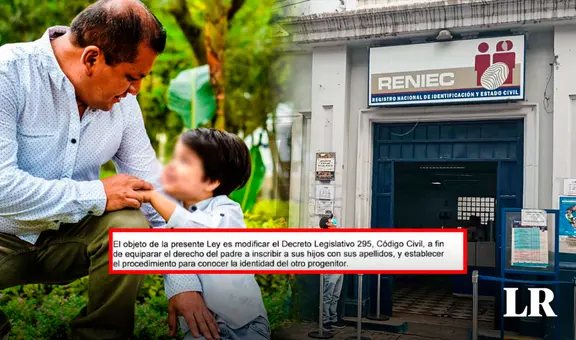 Congreso: presentan PL para que menores sean inscritos solo con apellidos del padre