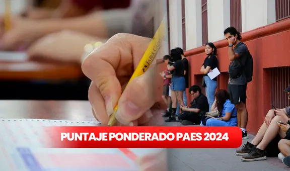 ¿Cómo calcular puntaje ponderado PAES 2024? GUÍA FÁCIL