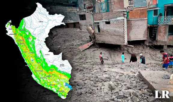Cenepred estima que 13 regiones serían afectadas por huaicos durante lluvias: ¿cuáles son?