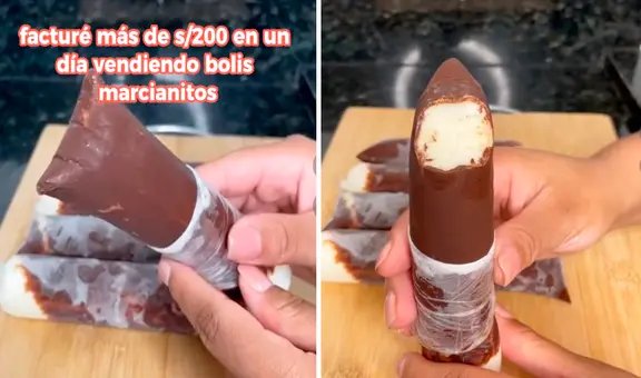 Peruana revela su receta para hacer ‘bolis marcianitos’ y dice que gana más de S/200 diarios