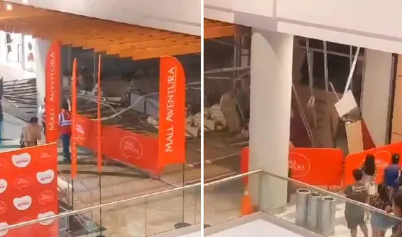 Mall Aventura San Juan de Lurigancho: estructura de restaurante del centro comercial se desplomó