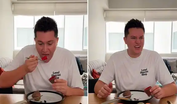 Extranjero en Perú prueba tuna por primera vez y su reacción se vuelve viral: “¿Cómo le quito la semilla?”