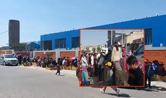 Padres duermen en la calle para conseguir vacantes en colegio estatal en Arequipa