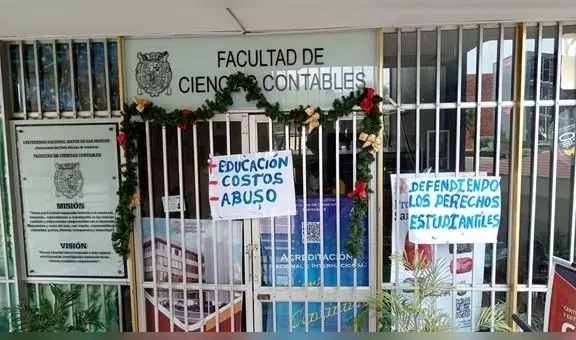 San Marcos: estudiantes tomaron Facultad de Ciencias Contables debido al aumento de crédito por cursos