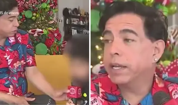 Ernesto Pimentel presenta por primera vez a su hijo en televisión y sorprende con talento en el canto