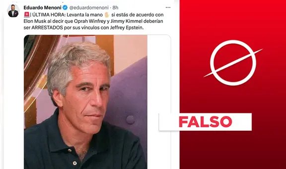Es falso que Elon Musk pidió "arrestar" a Oprah por supuestos "vínculos con Jeffrey Epstein"