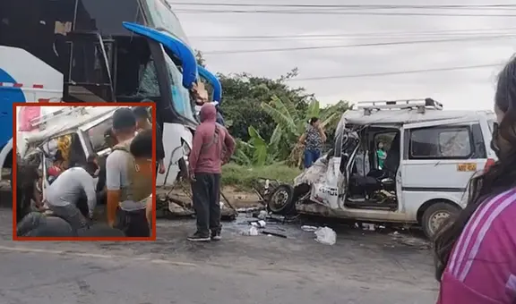Ica: mueren 3 personas en choque de ómnibus y miniván en la carretera Libertadores Wari en Pisco