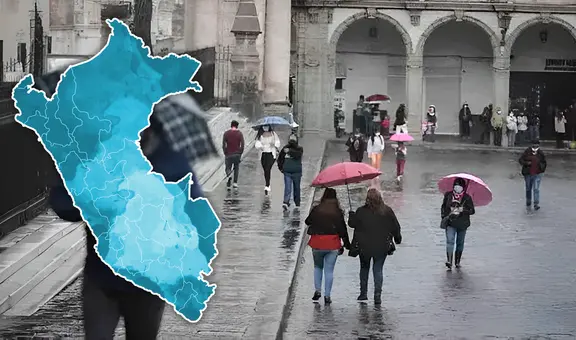 Lluvias en Perú: Senamhi alertó fuertes lluvias de 24 horas en 12 regiones