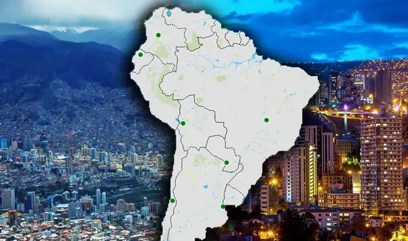 La capital más alta del mundo está en Sudamérica y se ubica a más de 3.000 m s. n. m.