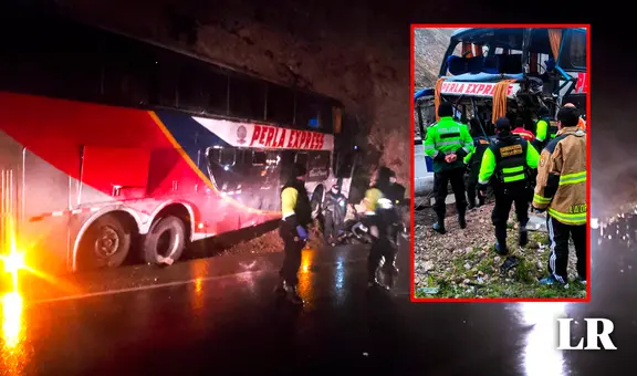 Carretera Central: choque de bus contra cerro deja 1 muerto y 28 heridos