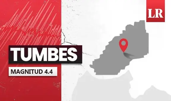 Temblor de magnitud 4.4 se registró hoy en  Tumbes, según IGP