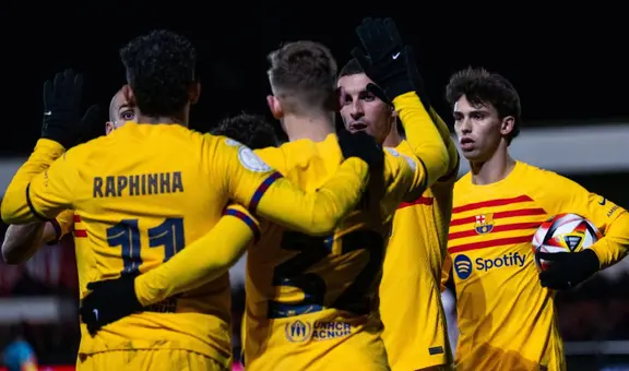 ¡Le metió cuarta! Barcelona sufrió para ganarle 3-2 a Barbastro y avanzar en la Copa del Rey