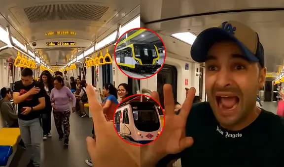 Español sube a la Línea 2 del Metro de Lima y lo compara con el de Madrid: “Incluso es más moderno”
