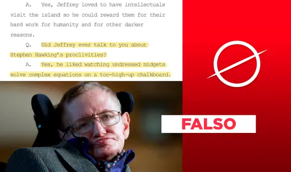 Stephen Hawking no fue acusado de ver "enanos desnudos" en la isla de Jeffrey Epstein