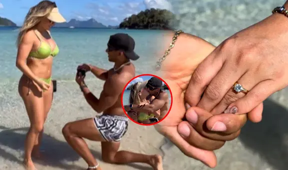 ¡Dijo "sí"! Said Palao y Alejandra Baigorria se comprometieron en Filipinas tras 3 años de relación