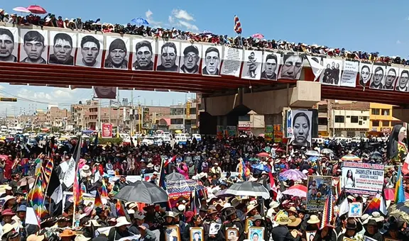 Colocan fotografías de asesinados en manifestaciones contra el Gobierno en Juliaca: “Rostros de la protesta”
