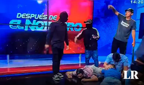 Delincuentes toman en vivo las instalaciones de TC Televisión, canal de Ecuador