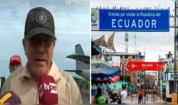 Ministro de Defensa descarta cierre de fronteras de Perú con Ecuador: "No amerita"