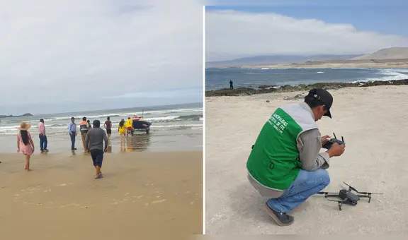 Buscan con dron a menor que fue arrastrado por la corriente del mar en Tacna y está desaparecido