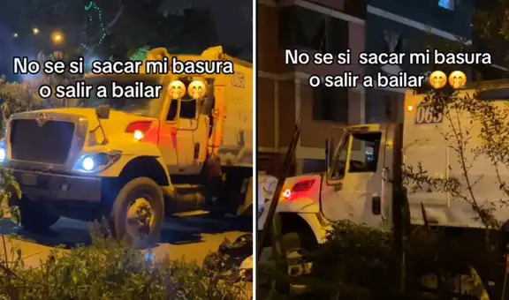 Camión de la basura pasa por las calles de San Juan de Lurigancho al ritmo de merengue: "En Perú nunca te aburres"