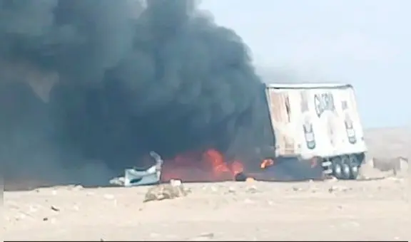 Ica: identifican a 2 personas que murieron carbonizadas en terrible accidente de tránsito