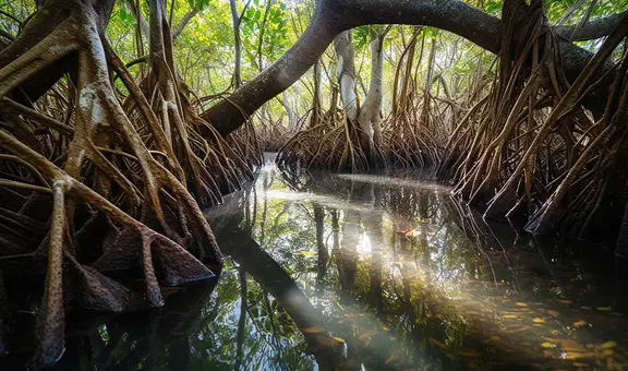 Descubren un bosque de manglares escondido durante 23 millones de años en Panamá