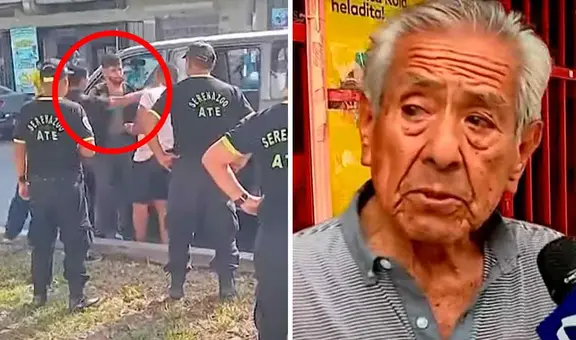 Ate: ciudadano abofeteó a delincuente en plena intervención por intentar robar su vehículo