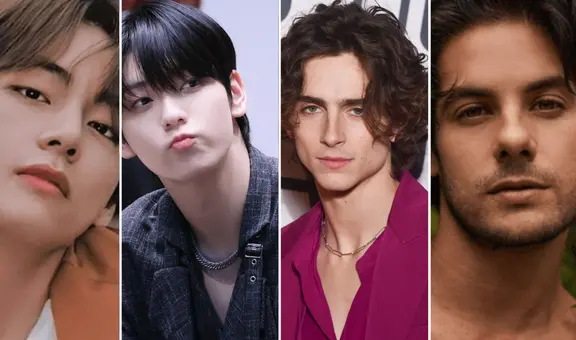 V de BTS y Soobin compiten contra Timothée Chalamet y Andrés Wiese para ser el rostro más bello 2024